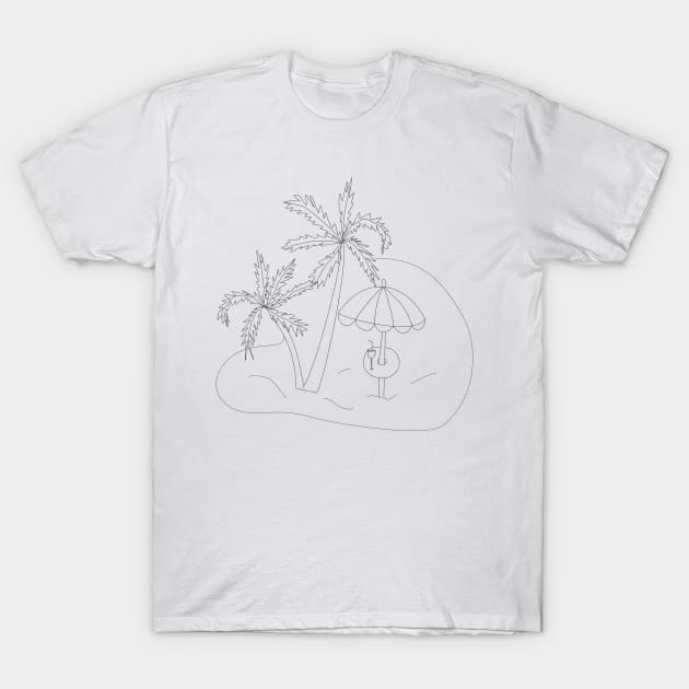 Palms T-Shirt by Alekvik